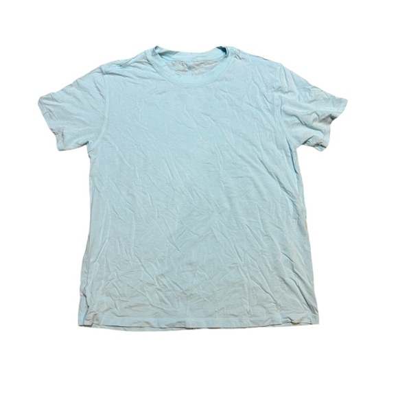 💙 Lululemon Blue Crew Neck Tee‎ Casual Short Sleeve Athleisure M 💙 - Picture 1 of 4